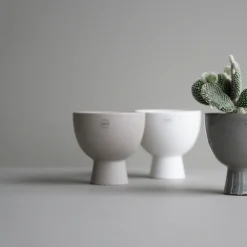 DBKD Figure pot Ø15 cm, White< Bloempotten