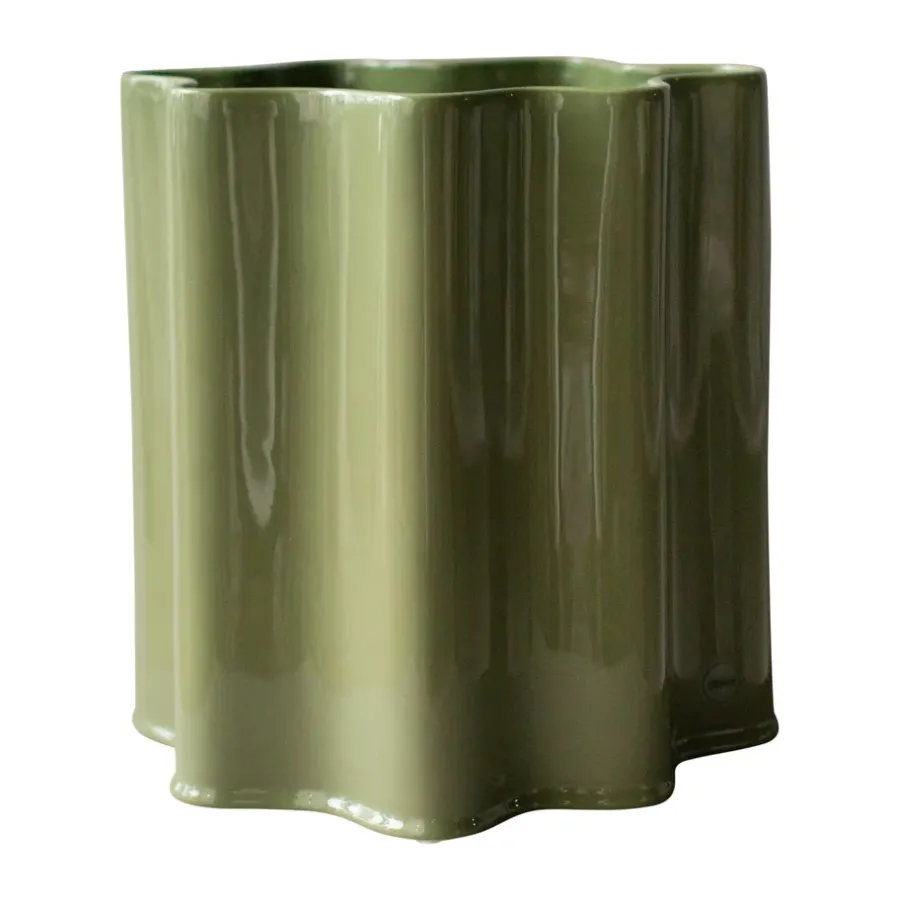 DBKD Filter pot, Shiny green, Ø25 cm< Vazen