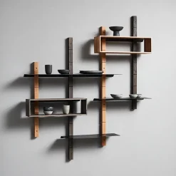 MUUBS Fire schaal op voet S, Bruin< Decoratieve Schalen