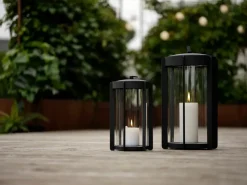 Zone Denmark Firefly lantaarn windlicht25 cm, Black< Kaarsenhouders & Kaarsenborden