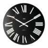 Alessi Firenze wandklok Ø36 cm, Zwart< Wandklokken