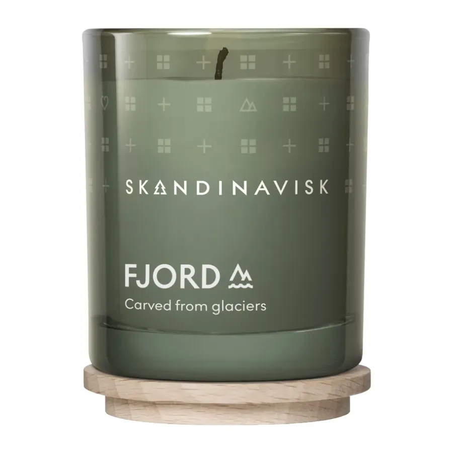 Skandinavisk Fjord geurkaars met deksel, 65 g< Geurkaarsen & Aroma Diffusers