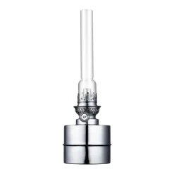 Karlskrona Lampfabrik Flaggskär parrafine-lamp, nikkel< Olie- & Petroleumlampen