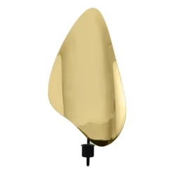 Audo Copenhagen Flambeau wandkandelaar 34 cm, Black-polished brass< Kandelaars