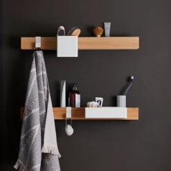 Gejst Flex Rail magneetrail 60 cm, Eikenhout-wit< Planken & Planksystemen