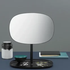 Normann Copenhagen Flip spiegel, zwart< Tafelspiegels