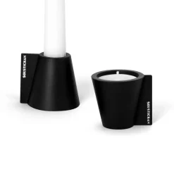 Solstickan Design Flipp kaarsenhouder 5x6 cm, Zwart< Kandelaars