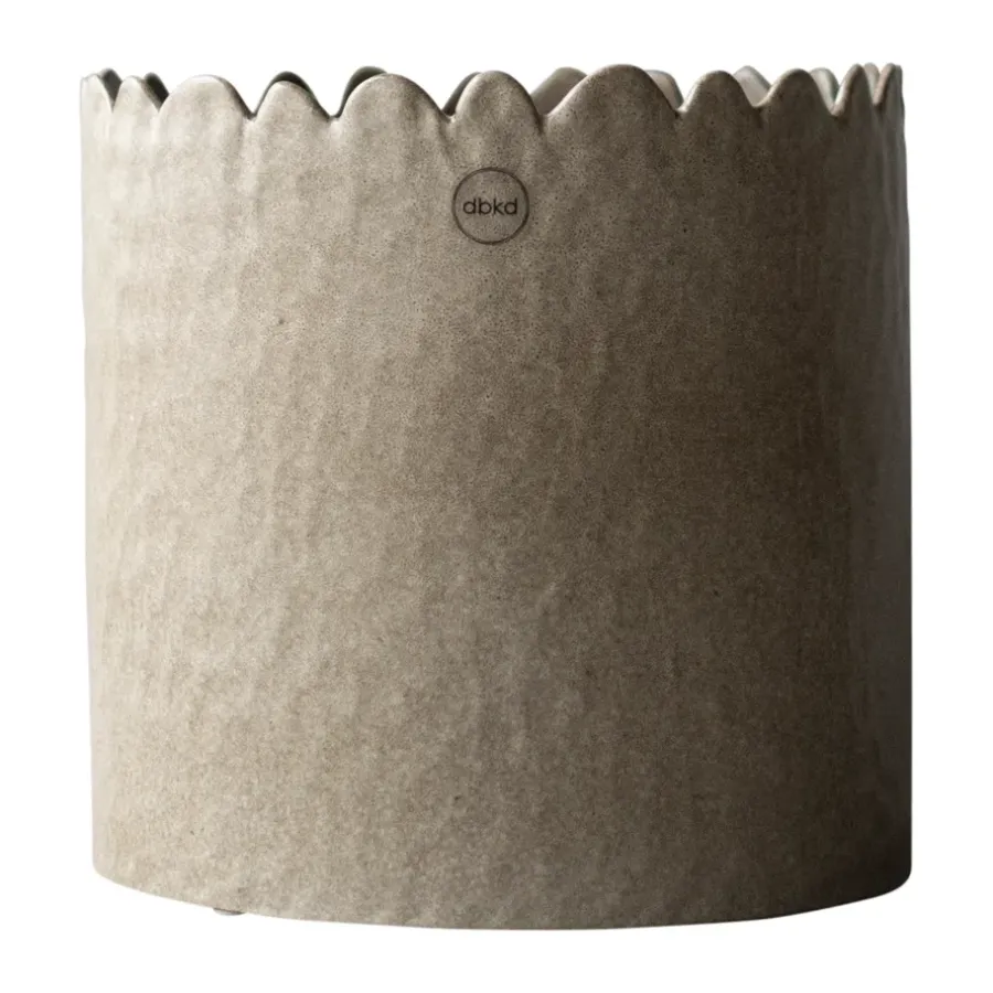 DBKD Flowery pot Ø20 cm, Beige< Bloempotten