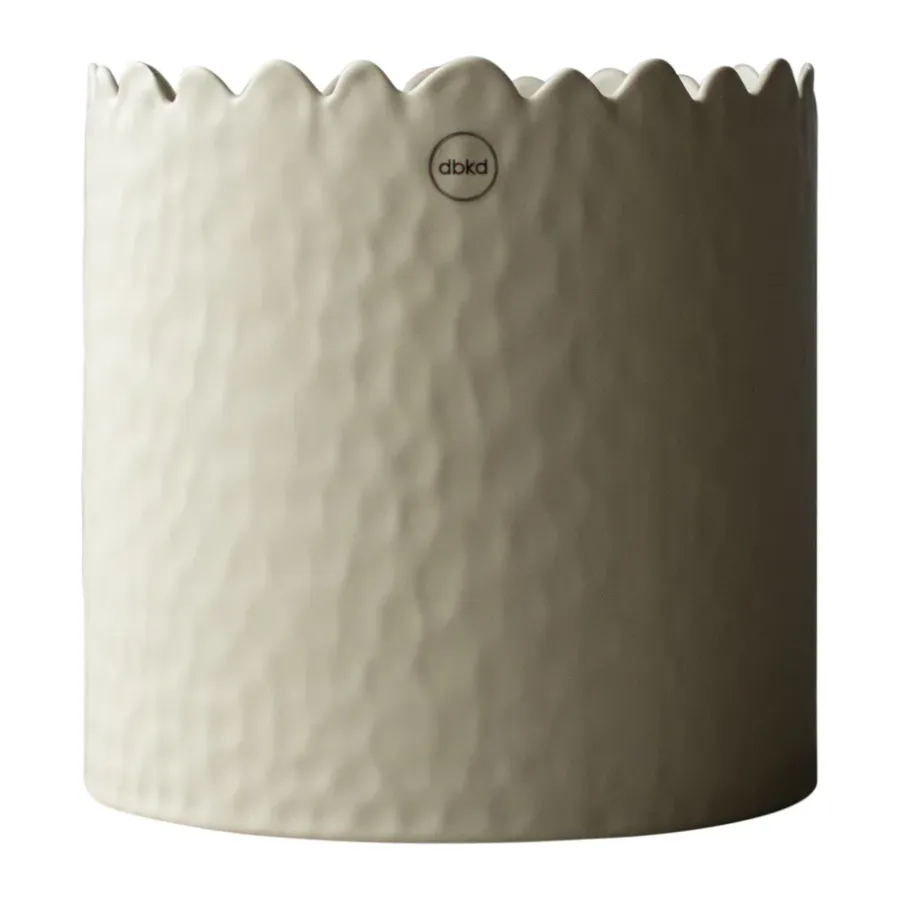 DBKD Flowery pot Ø20 cm, Creme< Bloempotten