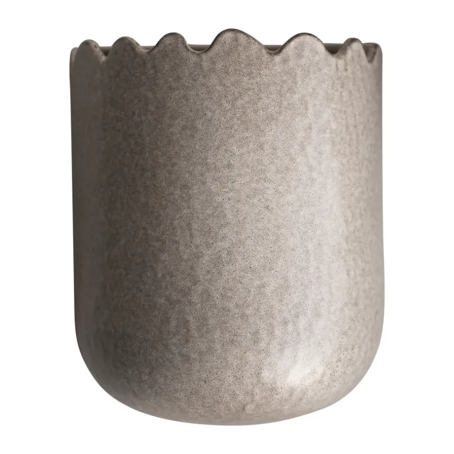 DBKD Flowery wandpot 19 cm, Beige< Bloempotten