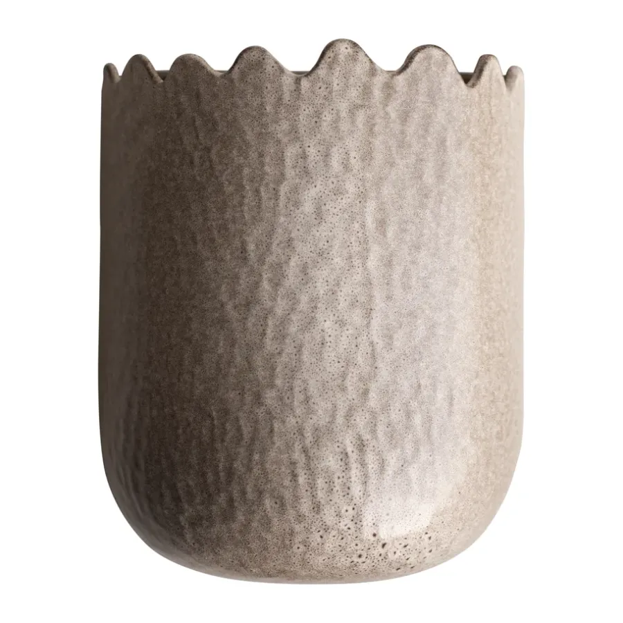 DBKD Flowery wandpot 24 cm, Beige< Bloempotten