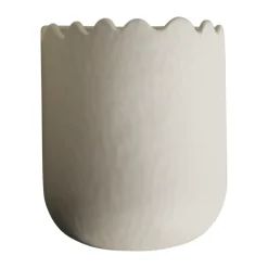 DBKD Flowery wandpot 19 cm, Creme< Bloempotten