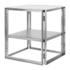 Kristina Dam Studio Foldable bijzettafel 40x40 cm, Geborsteld roestvrij staal< Tv- & Mediameubels|Ladekasten & Dressoirs