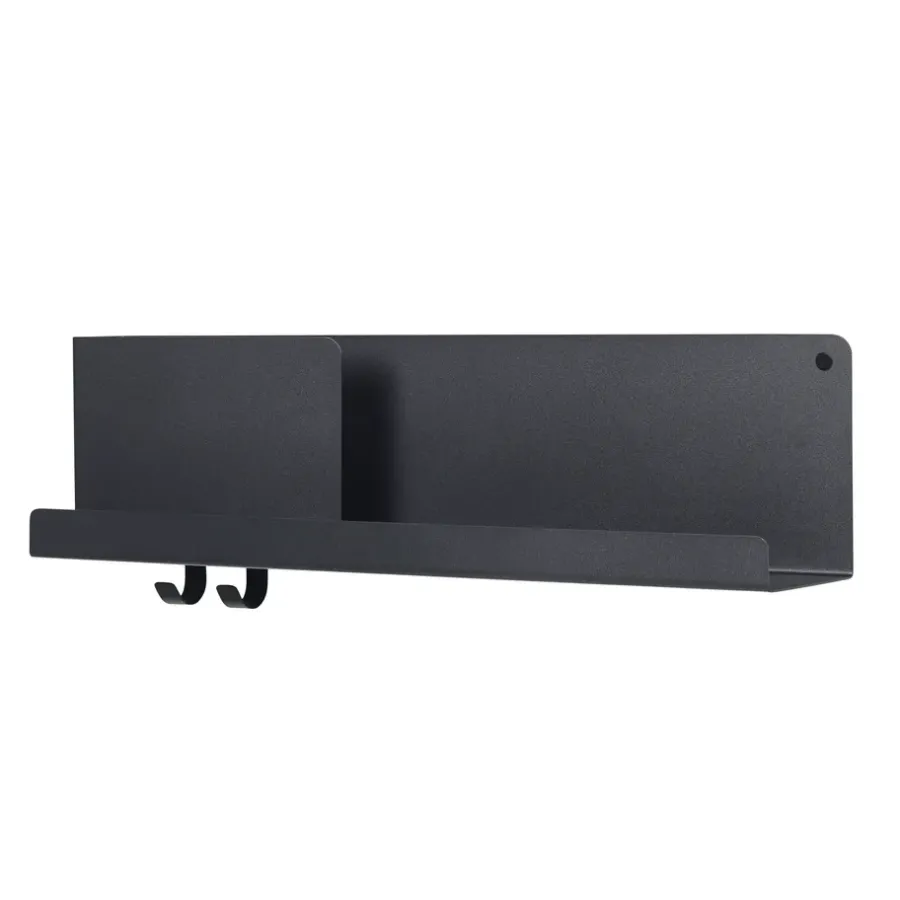 Muuto Folded plank middel, zwart< Planken & Planksystemen
