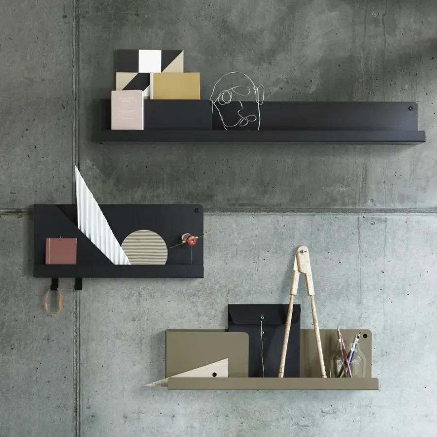Muuto Folded plank 29,5x40 cm, Grey< Planken & Planksystemen