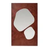 Ferm Living Folia spiegel, Dark stained burl, 82 cm< Wandspiegels