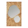 Ferm Living Folia spiegel, Natural burl, 82 cm< Wandspiegels