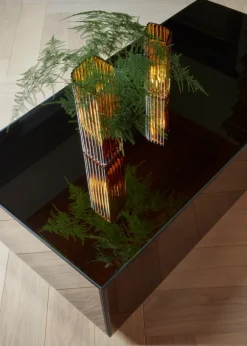 AYTM Folium vaas 25 cm, Amber< Vazen