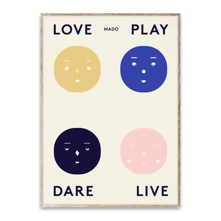 Paper Collective Four Feelings poster, 50x70 cm< Posters|Kinderkamer Interieuraccessoires