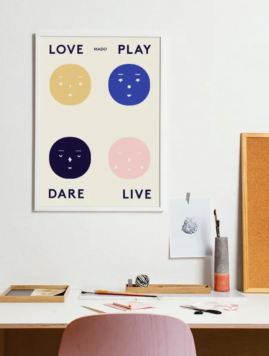 Paper Collective Four Feelings poster, 50x70 cm< Posters|Kinderkamer Interieuraccessoires