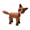 Spring Copenhagen Foxy vos decoratie 12 cm, Mahonie< Houten Beelden