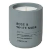 Blomus Fraga geurkaars 24 uur, Rose & White Musk-Flintstone< Geurkaarsen & Aroma Diffusers
