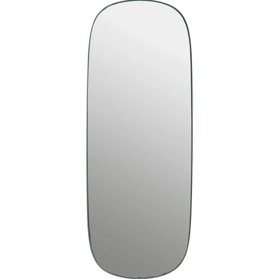 Muuto Framed spiegel groot, Darkgreen-clear, 118x44,5< Wandspiegels