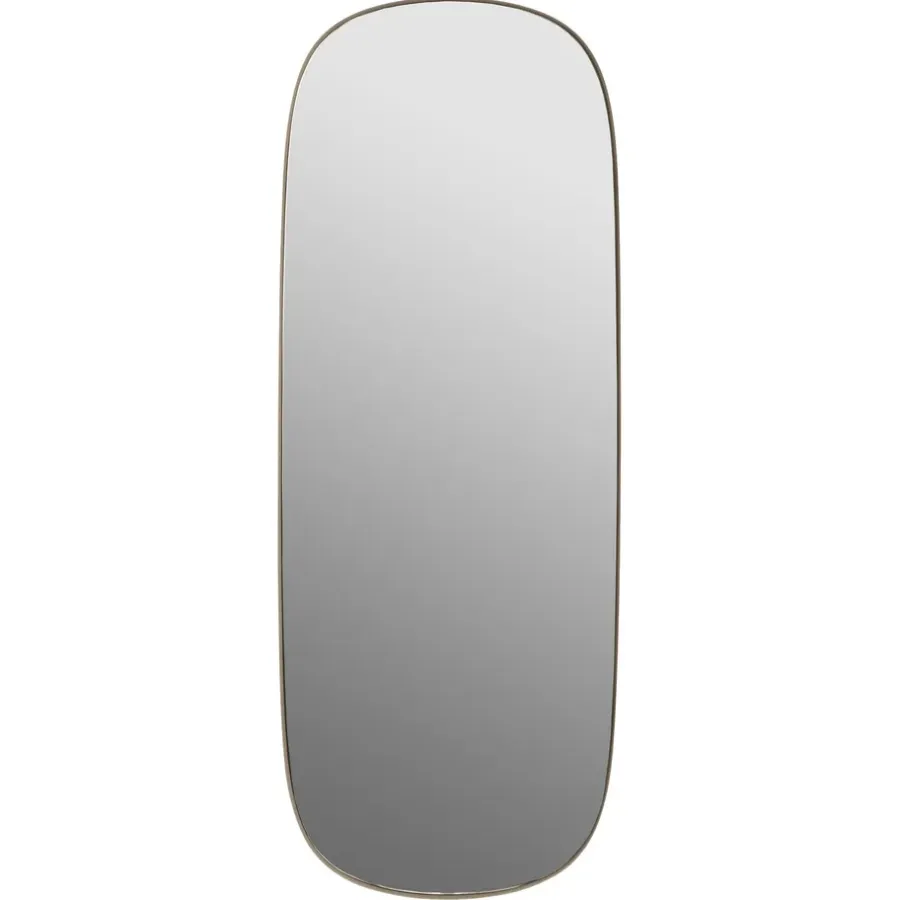 Muuto Framed spiegel groot, Taupe-clear, 118x44,5< Wandspiegels