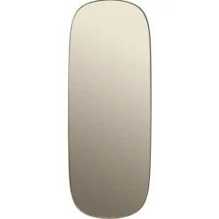 Muuto Framed spiegel groot, Taupe-taupe, 118x44,5< Wandspiegels