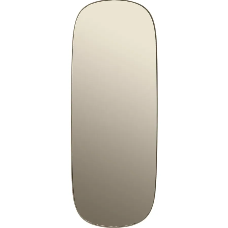 Muuto Framed spiegel groot, Taupe-taupe, 118x44,5< Wandspiegels