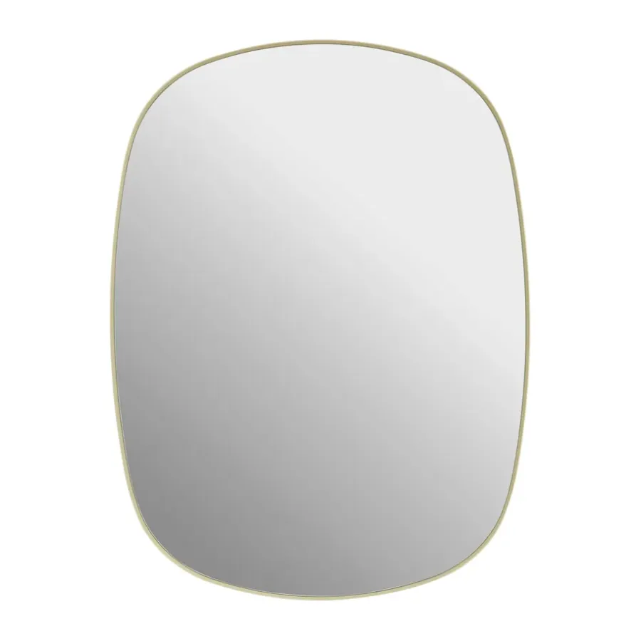 Muuto Framed spiegel, Light yellow-clear, 59x44 cm< Wandspiegels