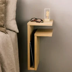 Maze F-shelf muurplank eikenhout, Plank naar rechts< Planken & Planksystemen