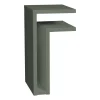 Maze F-shelf wandplank green grey, Plank rechts< Planken & Planksystemen