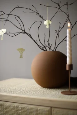 Cooee Design Fungi decoratiehanger 4-delig, Brass< Kerstdecoraties|Paasdecoratie