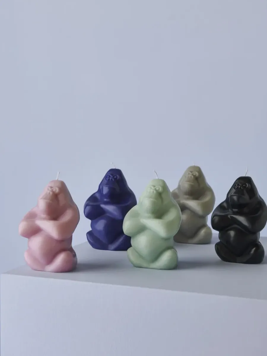 Kosta Boda Gabba Gabba Hey kaars 11,5 cm, Zwart< Kaarsen