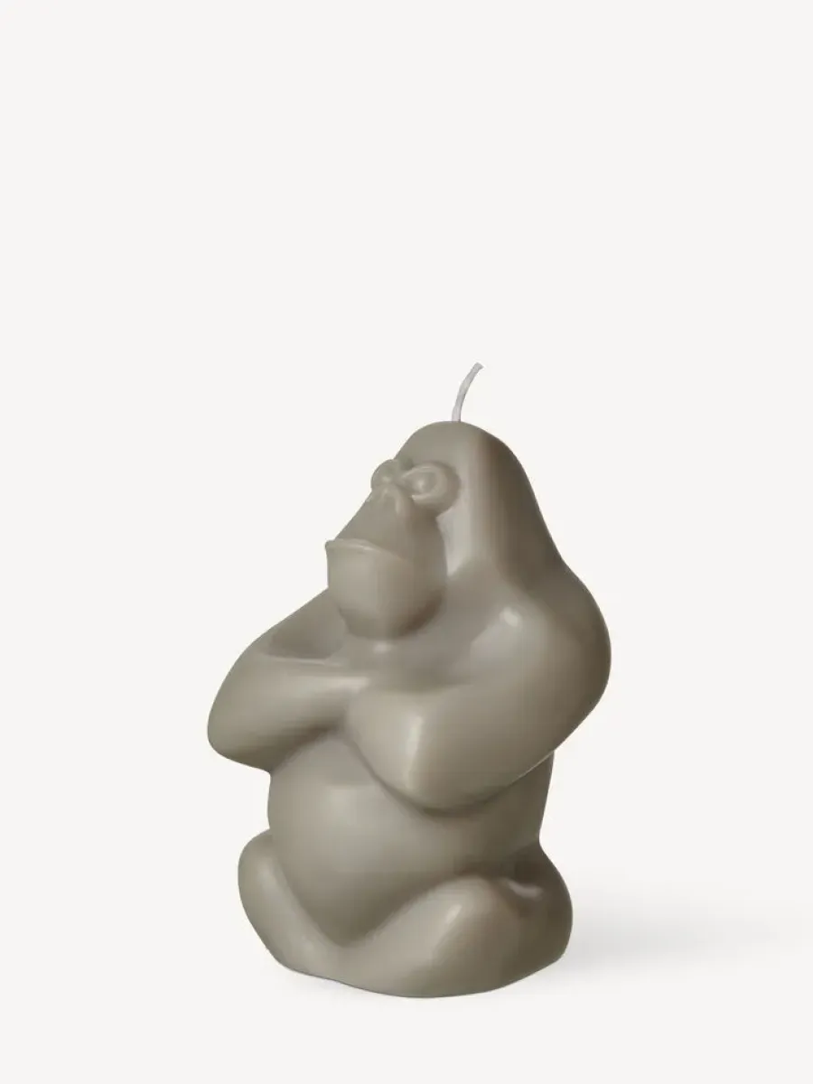 Kosta Boda Gabba Gabba Hey kaars 11,5 cm, Grijs< Kaarsen