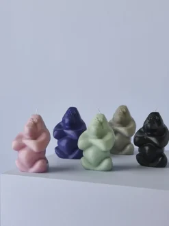Kosta Boda Gabba Gabba Hey kaars 11,5 cm, Grijs< Kaarsen