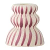 Bloomingville Gabin kandelaar 8 cm, Paars< Kaarsenhouders & Kaarsenborden