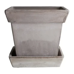 Bergs Potter Gaia raw bloempot, Grey, Ø21 cm< Bloempotten