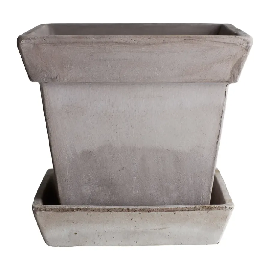 Bergs Potter Gaia raw bloempot, Grey, Ø21 cm< Bloempotten