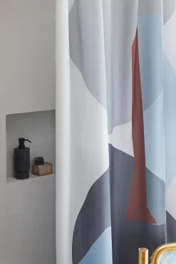 Mette Ditmer Gallery douchegordijn 150x200 cm, Light grey< Douchegordijnen