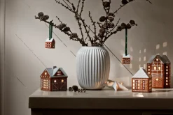 Kähler Gingerbread kerstdecoratie 5 cm 2-pack, Bruin< Kerstdecoraties
