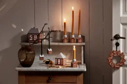 Kähler Gingerbread kerstdecoratie 5 cm 2-pack, Bruin< Kerstdecoraties