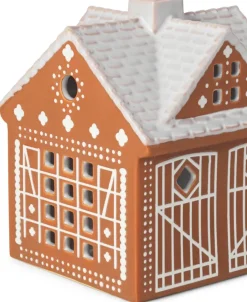 Kähler Gingerbread lichtjeshuis, Christmas barn 11,5 cm< Kaarsenhouders & Kaarsenborden