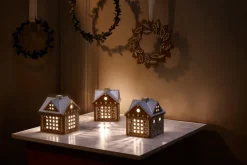 Kähler Gingerbread lichtjeshuis, Christmas barn 11,5 cm< Kaarsenhouders & Kaarsenborden