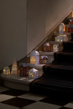 Kähler Gingerbread lichtjeshuis, Christmas barn 11,5 cm< Kaarsenhouders & Kaarsenborden