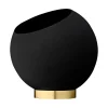 AYTM Globe bloempot Ø21 cm, Black< Bloempotten
