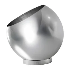 AYTM Globe bloempot Ø17 cm, Zilverkleurig< Bloempotten