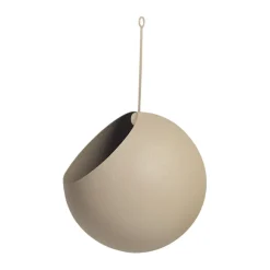 AYTM GLOBE hangende bloempot Ø17 cm h28 cm, Taupe< Bloempotten