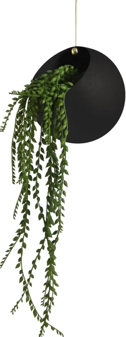 AYTM GLOBE hangende bloempot Ø21 cm h32 cm, Black< Bloempotten